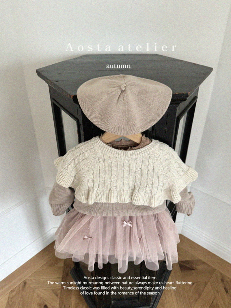 Aosta - Korean Children Fashion - #minifashionista - Knit Cape Tee - 8