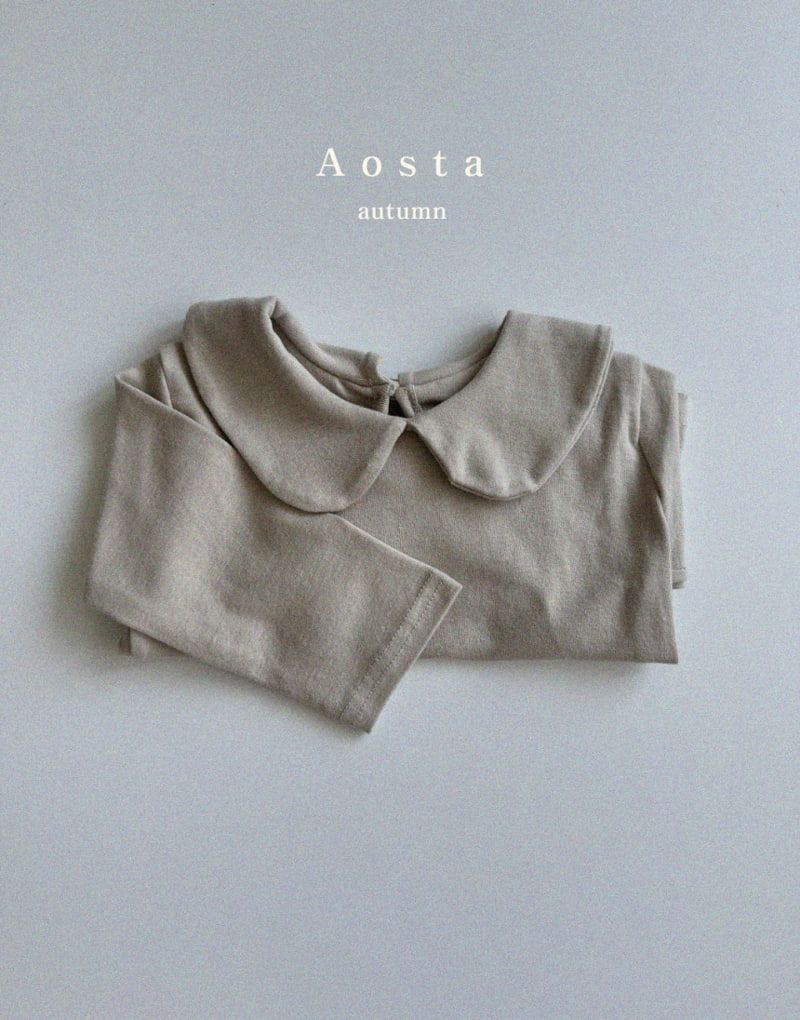 Aosta - Korean Children Fashion - #prettylittlegirls - Round Collar Tee - 10