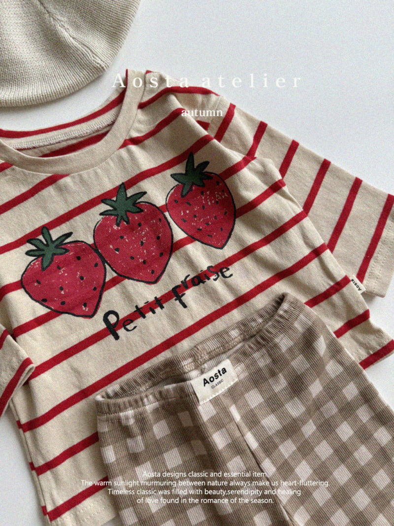 Aosta - Korean Children Fashion - #prettylittlegirls - Strawberry Tee - 8