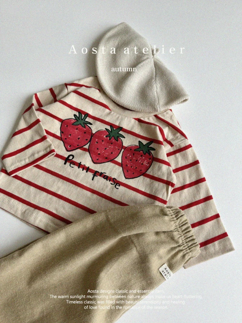 Aosta - Korean Children Fashion - #stylishchildhood - Strawberry Tee - 11