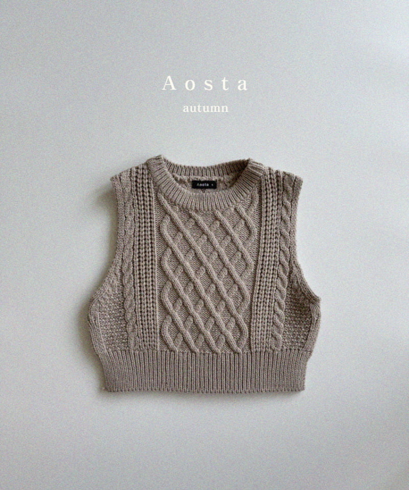 Aosta - Korean Children Fashion - #stylishchildhood - Knit Vest - 5