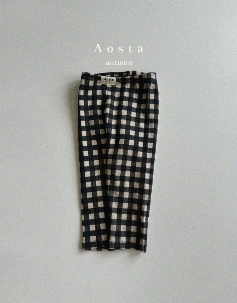 Aosta - Korean Children Fashion - #todddlerfashion - Check Leggings - 11