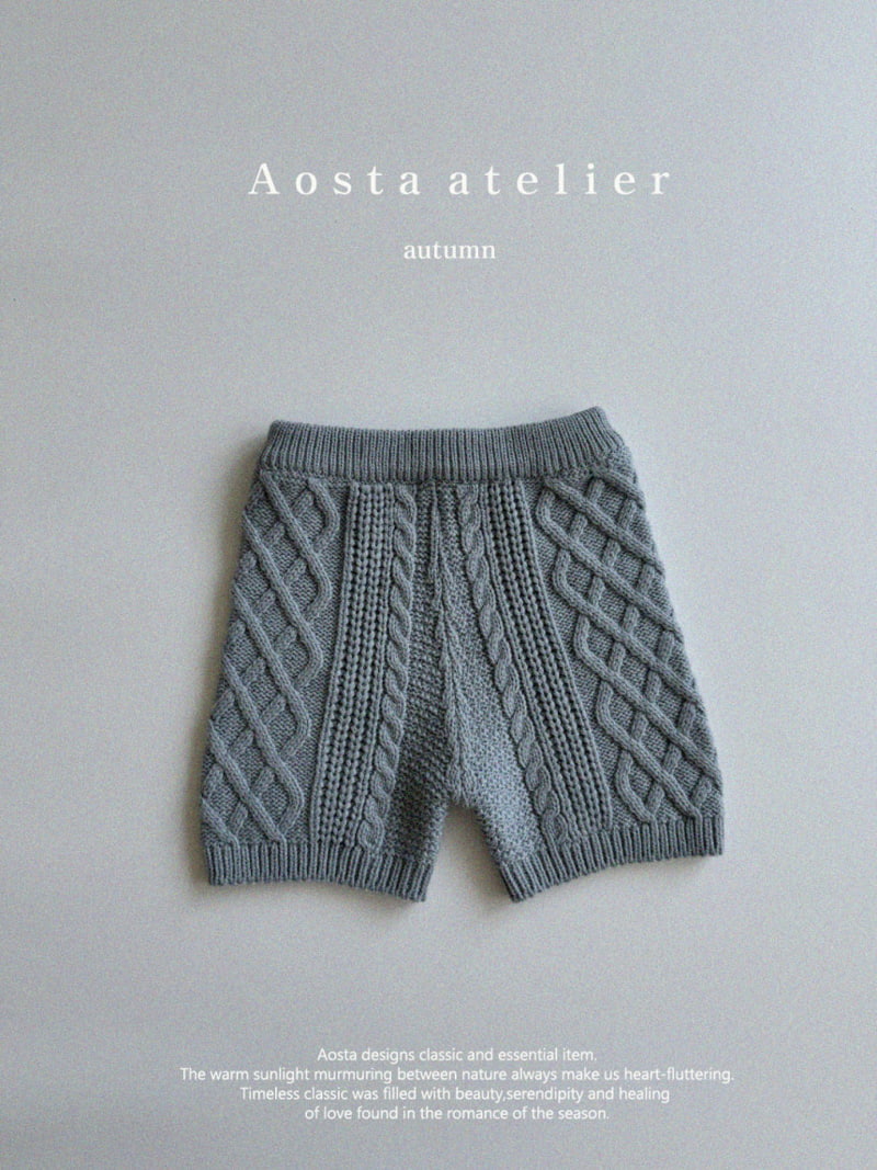 Aosta - Korean Children Fashion - #toddlerclothing - Knit Half Pants - 10