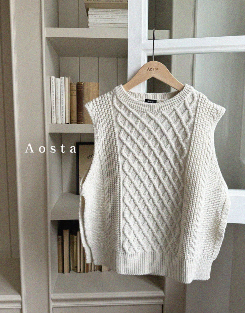 Aosta - Korean Women Fashion - #womensfashion - Knit Vest Adult - 10