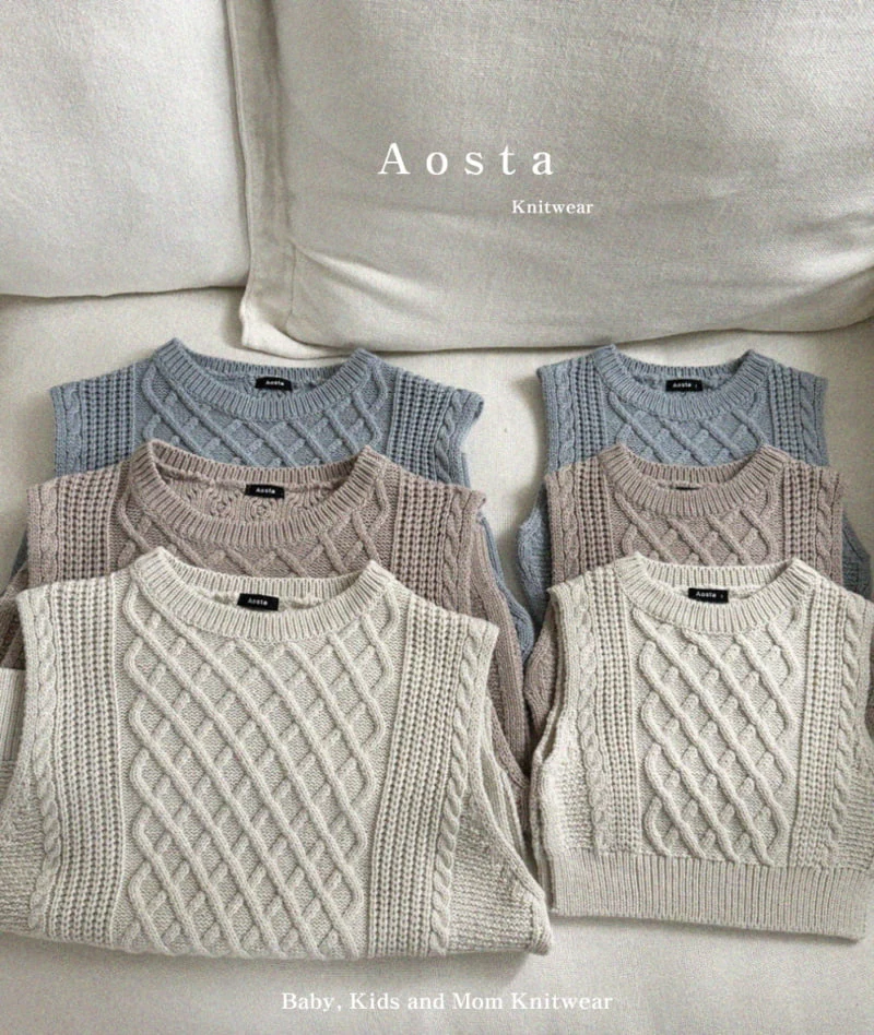 Aosta - Korean Women Fashion - #womensfashion - Knit Vest Adult - 2