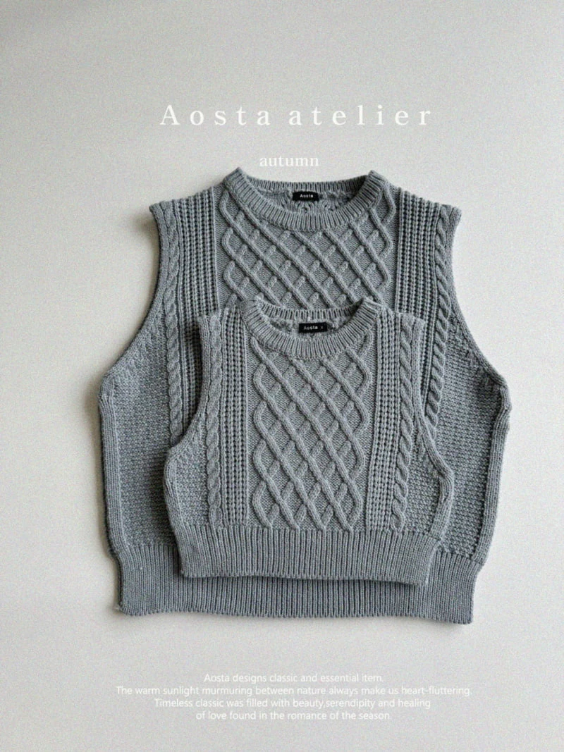 Aosta - Korean Women Fashion - #womensfashion - Knit Vest Adult - 6