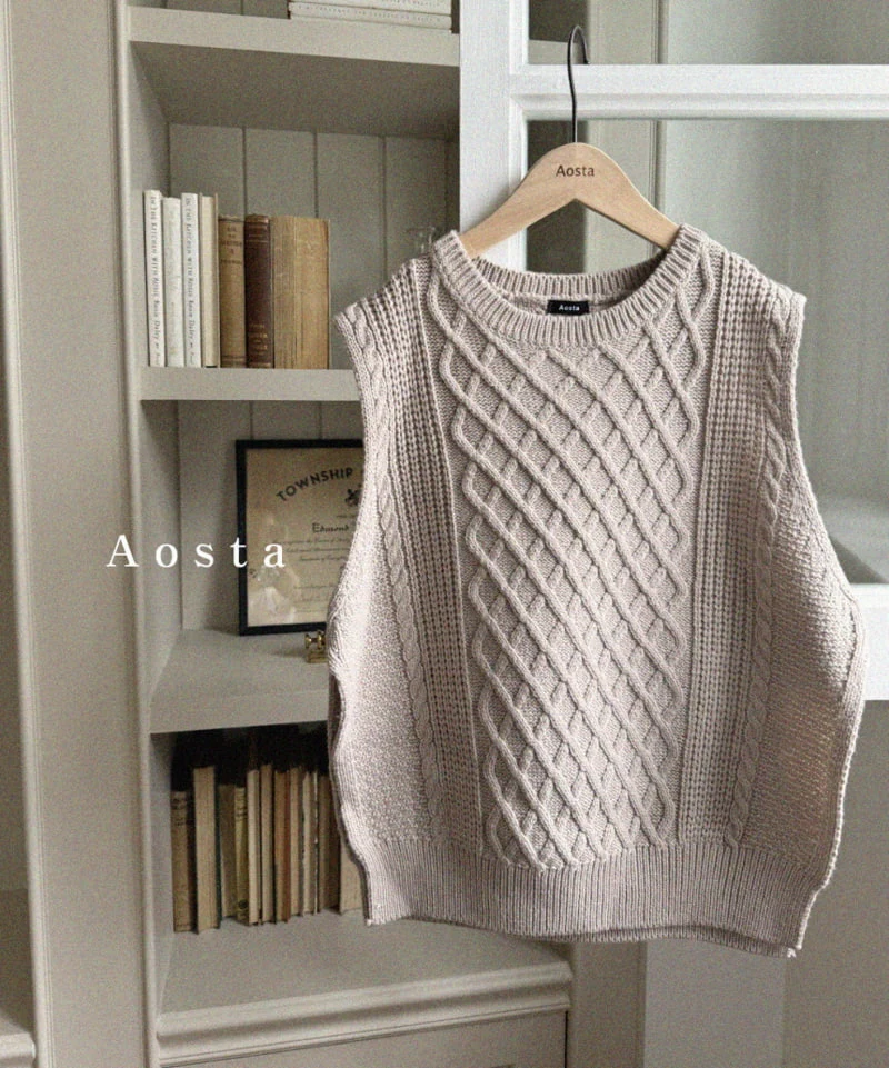 Aosta - Korean Women Fashion - #womensfashion - Knit Vest Adult - 8