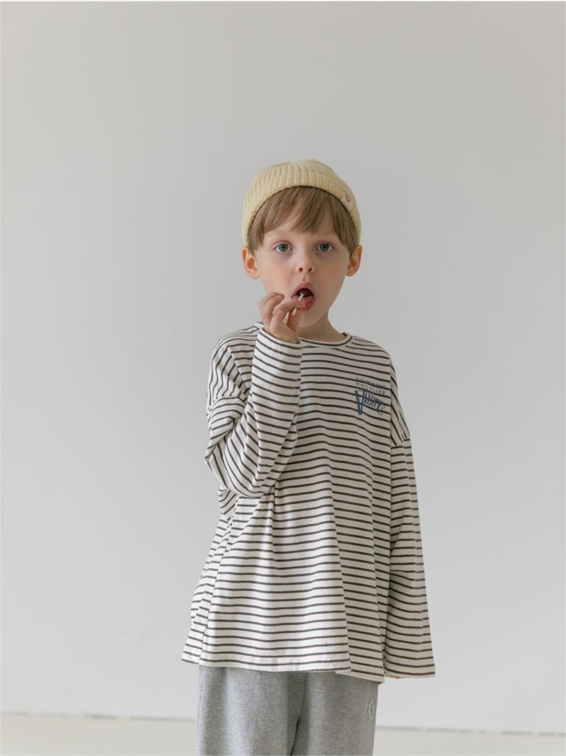 Apfel - Korean Children Fashion - #childofig - Varsity Stripe Tee - 5