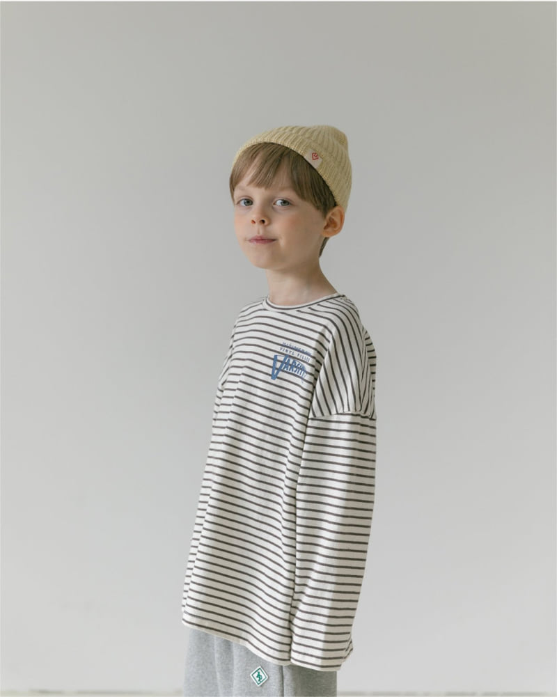 Apfel - Korean Children Fashion - #childofig - Varsity Stripe Tee - 6