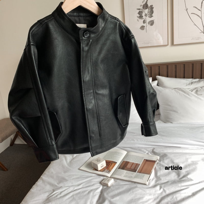 Article - Korean Children Fashion - #Kfashion4kids - Wish Leather Jacket - 9