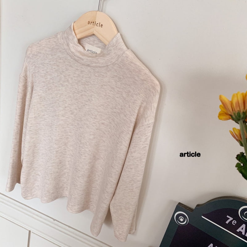 Article - Korean Children Fashion - #childofig - Soft Turtleneck Tee - 3