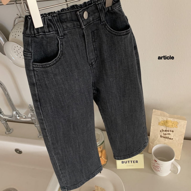 Article - Korean Children Fashion - #kidsshorts - Spade Denim Pants - 4