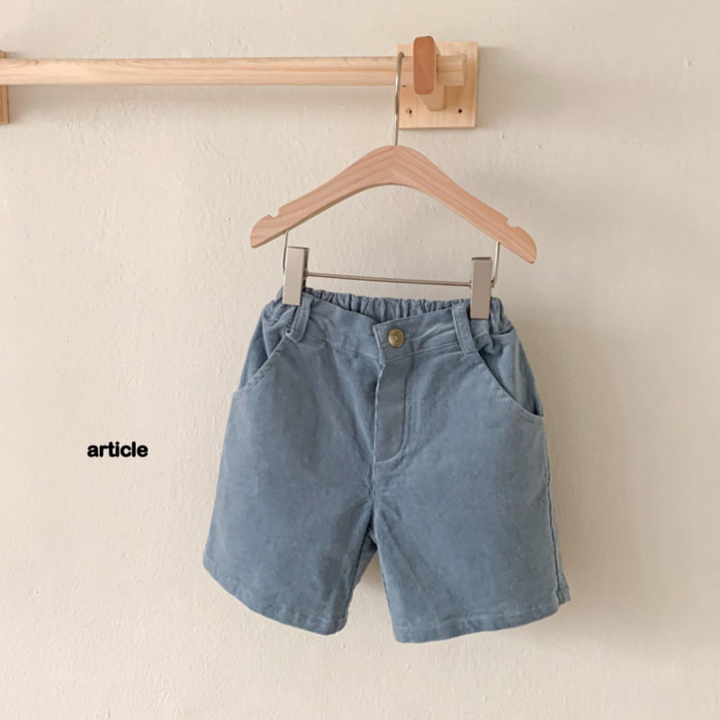 Article - Korean Children Fashion - #magicofchildhood - Sweet Corduroy Half Pants - 7