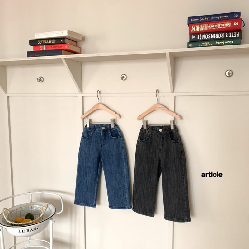 Article - Korean Children Fashion - #magicofchildhood - Spade Denim Pants - 8