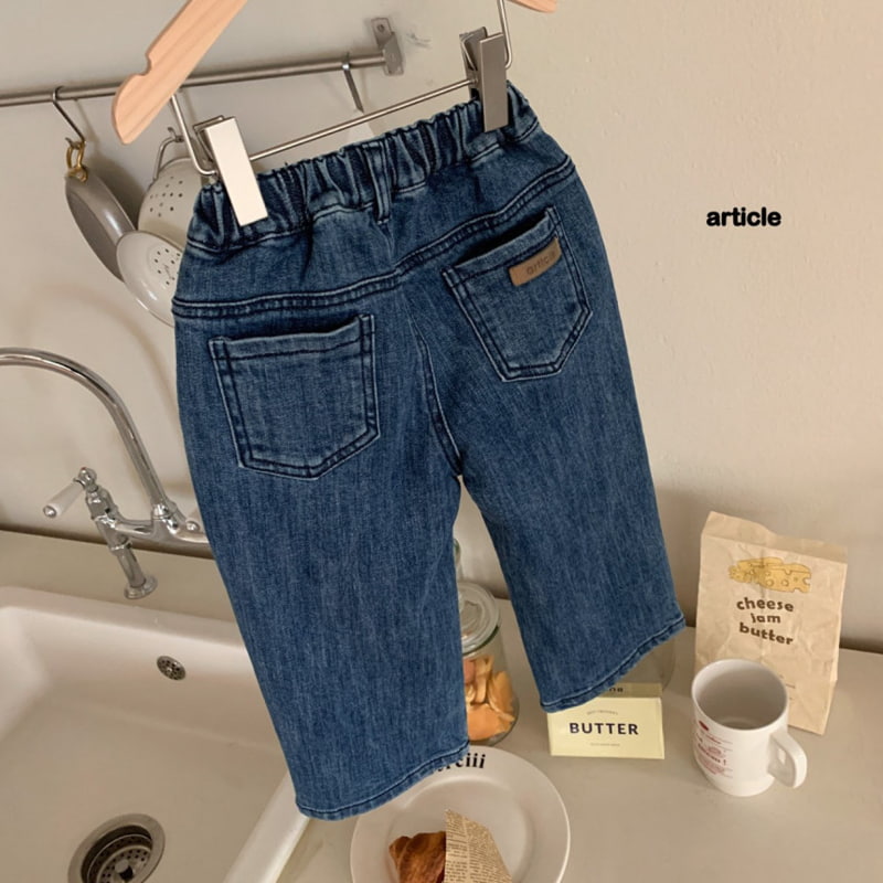 Article - Korean Children Fashion - #minifashionista - Spade Denim Pants - 9