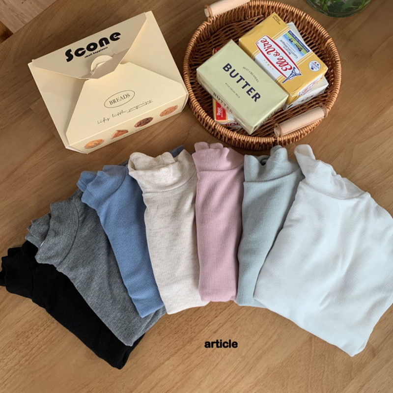 Article - Korean Children Fashion - #toddlerclothing - Soft Turtleneck Tee