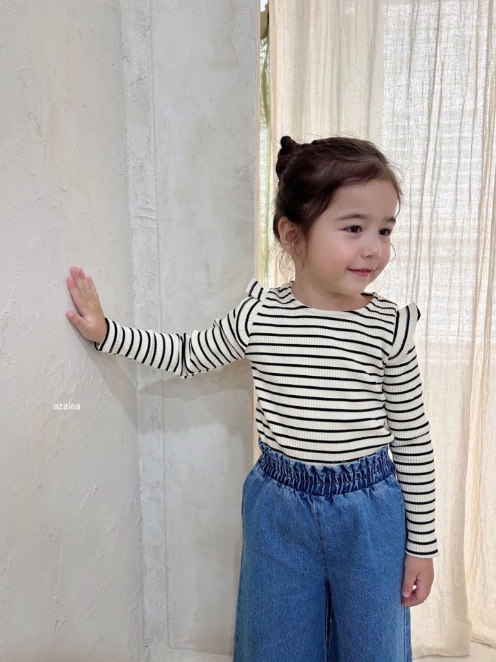 Azalea - Korean Children Fashion - #childofig - Denim Wide Pants - 5