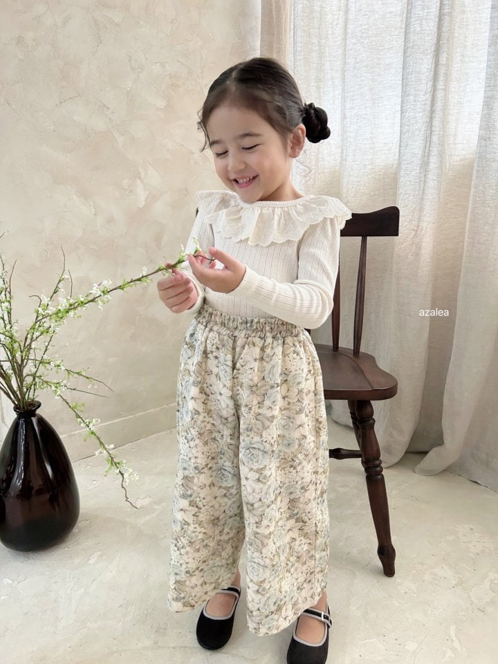 Azalea - Korean Children Fashion - #childofig - Love Eyelet Tee - 3