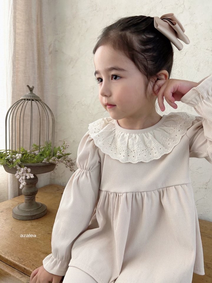 Azalea - Korean Children Fashion - #childrensboutique - Roem Lace Set-up - 5