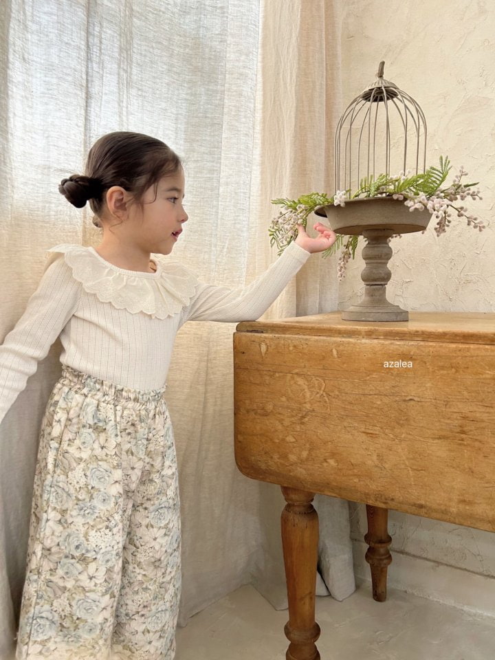 Azalea - Korean Children Fashion - #childofig - Love Eyelet Tee - 4