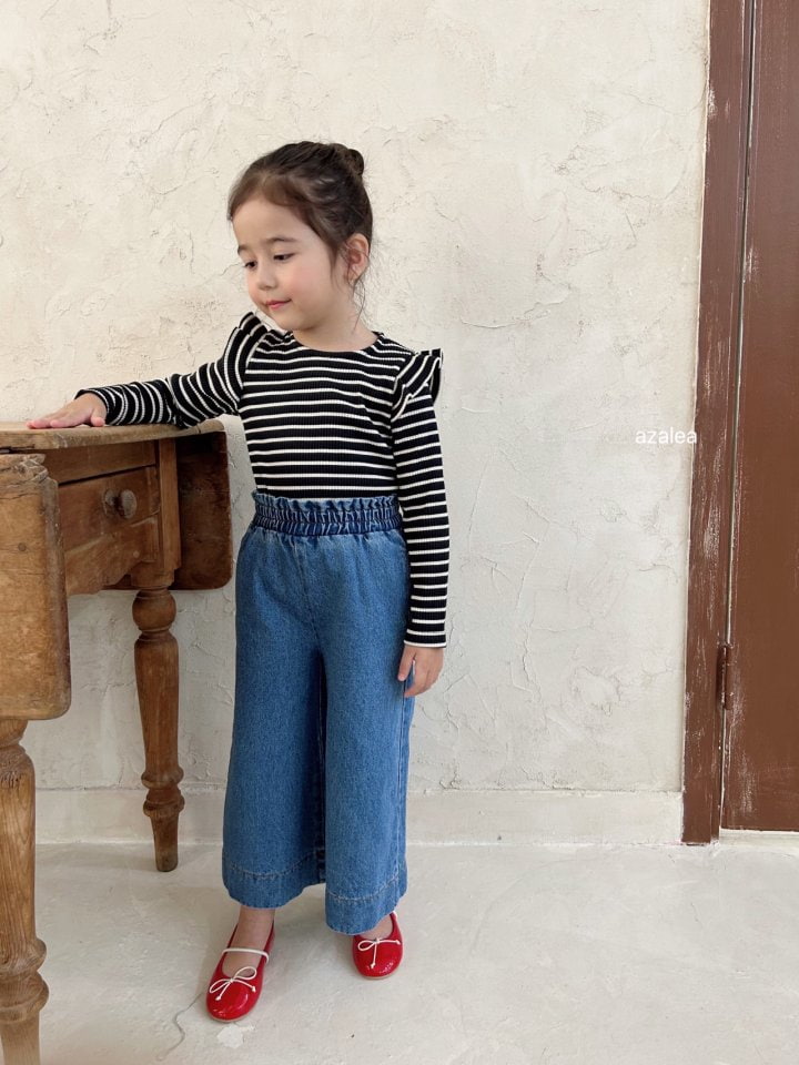 Azalea - Korean Children Fashion - #fashionkids - Sticky Stripe Tee - 11