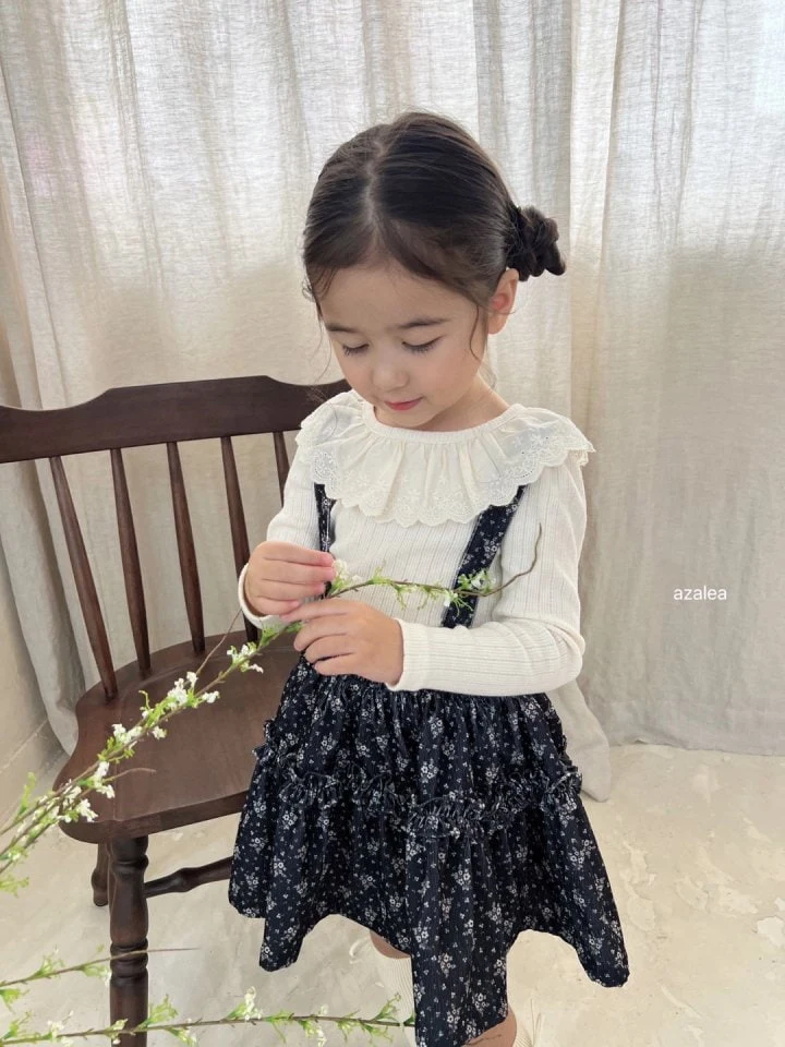 Azalea - Korean Children Fashion - #Kfashion4kids - Olive Suspender Skirt - 4