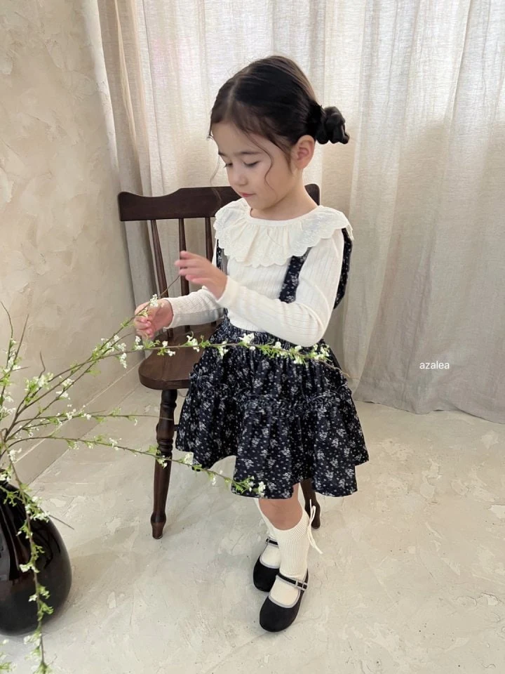 Azalea - Korean Children Fashion - #todddlerfashion - Olive Suspender Skirt - 8