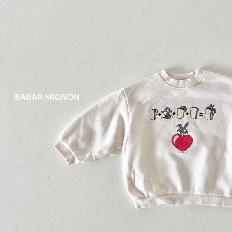 Babar Mignon - Korean Children Fashion - #Kfashion4kids - Toast Rabbit Sweatshirts - 3