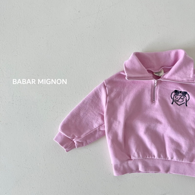 Babar Mignon - Korean Children Fashion - #Kfashion4kids - Logo Heart Zip-up - 6