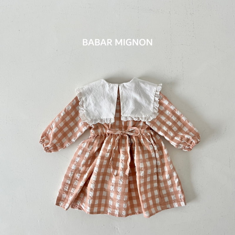 Babar Mignon - Korean Children Fashion - #Kfashion4kids - Big Collar Ribbon One-piece - 5