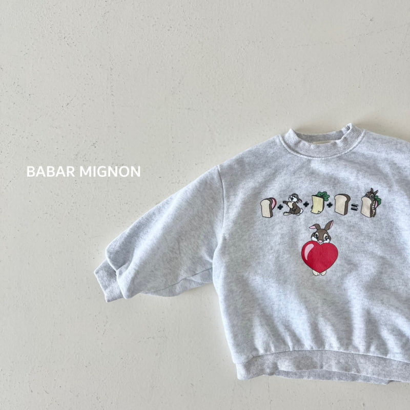 Babar Mignon - Korean Children Fashion - #childofig - Toast Rabbit Sweatshirts - 8