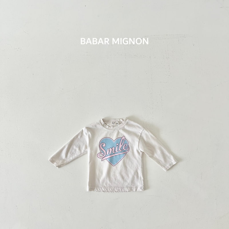 Babar Mignon - Korean Children Fashion - #childrensboutique - Smile Heart Tee - 7