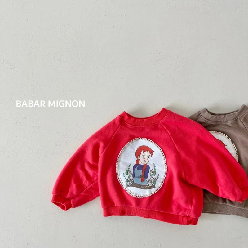 Babar Mignon - Korean Children Fashion - #childrensboutique - Lace Anne Sweatshirts - 11