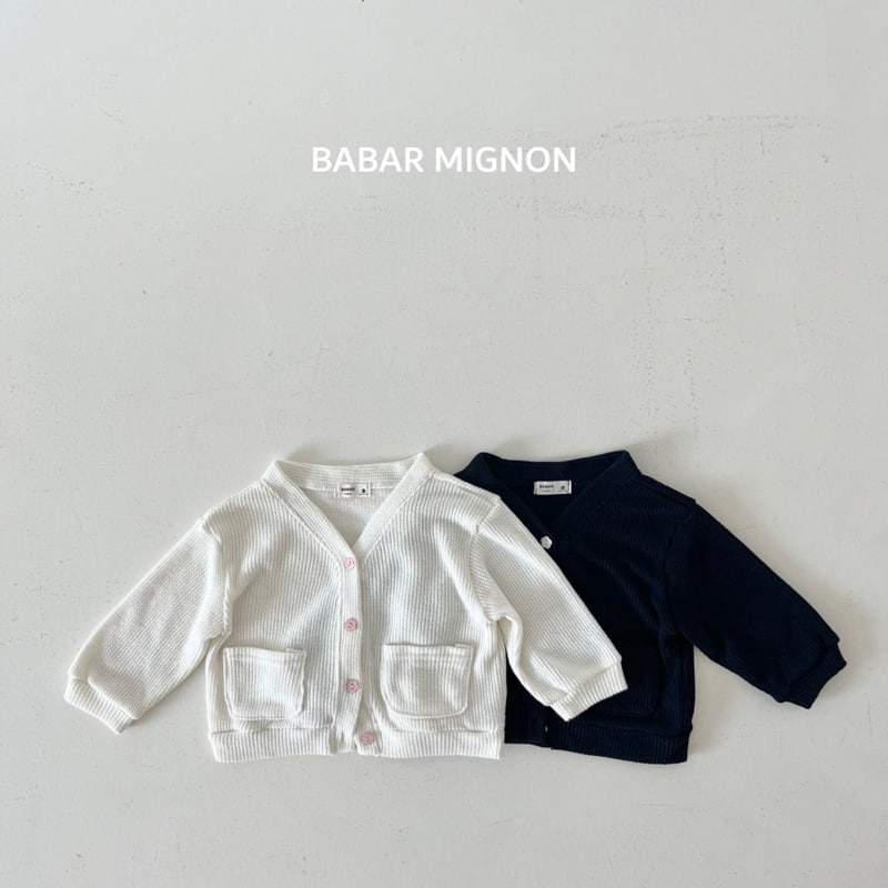 Babar Mignon - Korean Children Fashion - #childrensboutique - Point Cardigan