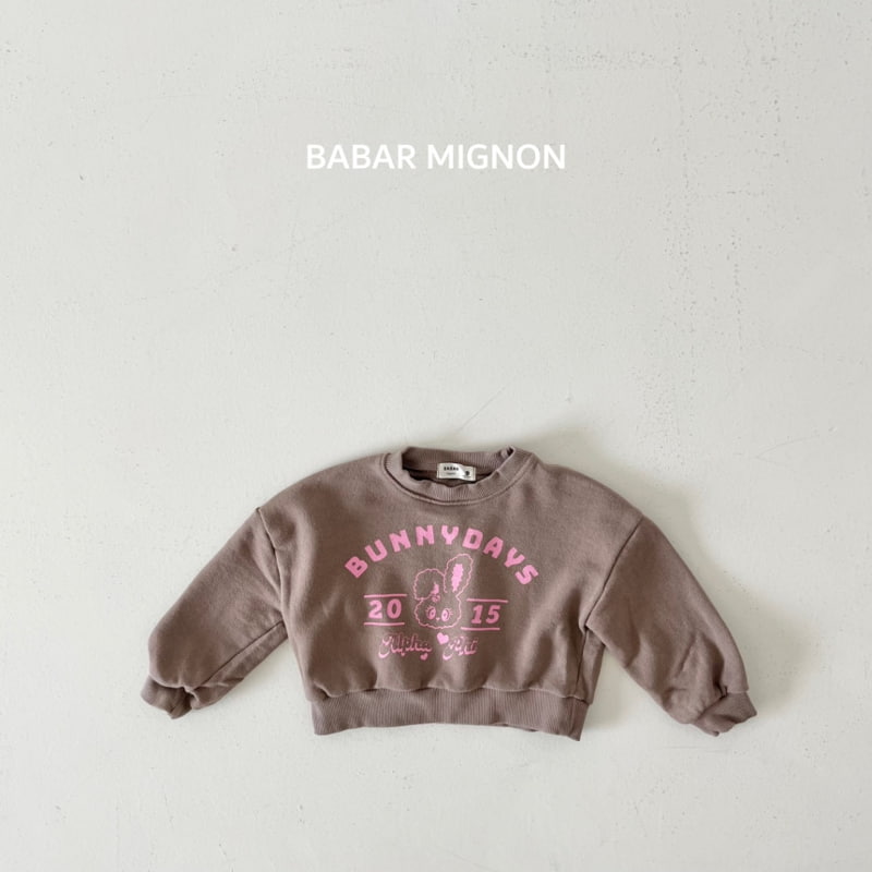 Babar Mignon - Korean Children Fashion - #discoveringself - Bunny Crop Sweatshirts - 8