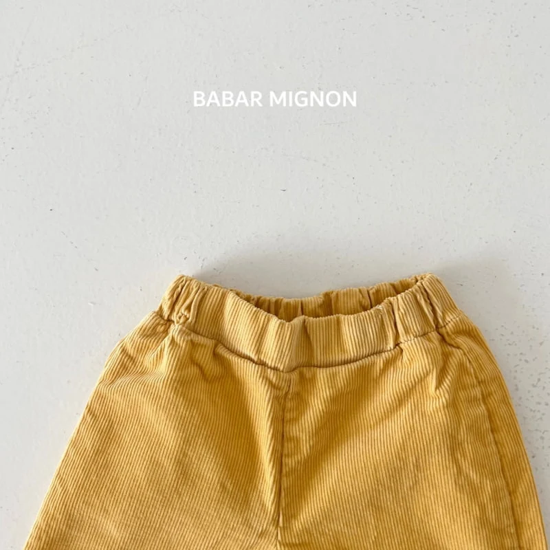 Babar Mignon - Korean Children Fashion - #discoveringself - Corduroy Wide Pants - 5