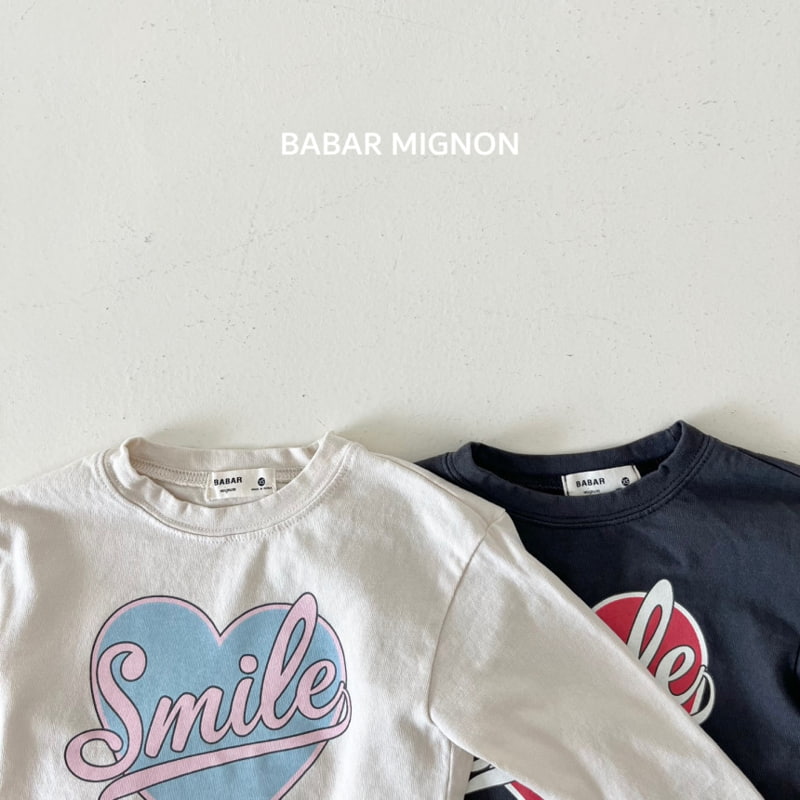 Babar Mignon - Korean Children Fashion - #fashionkids - Smile Heart Tee - 10