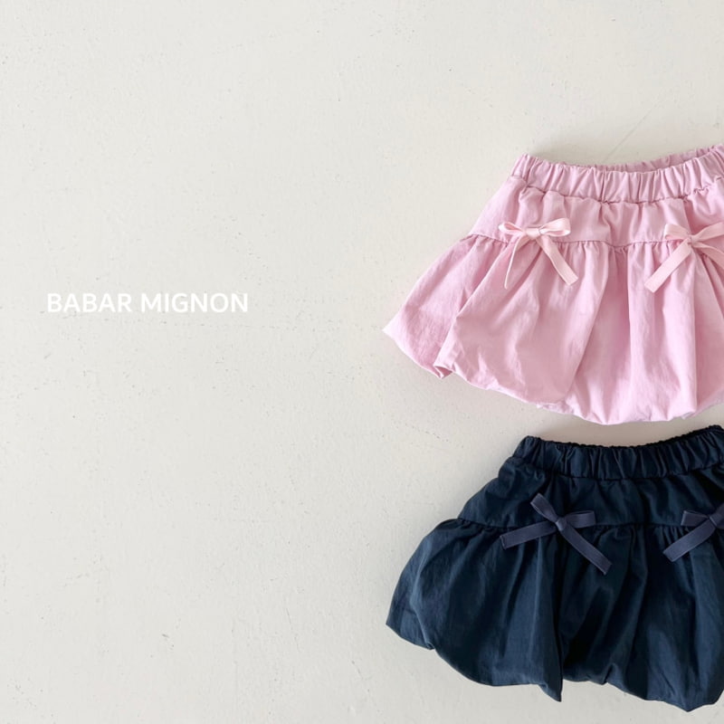 Babar Mignon - Korean Children Fashion - #fashionkids - Pumpkin Ribbon Skirt - 10