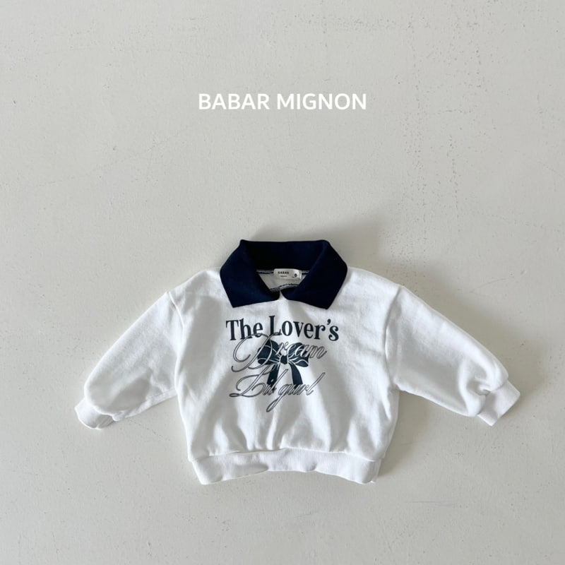 Babar Mignon - Korean Children Fashion - #fashionkids - Ribbon Collar Sweatshirts - 3