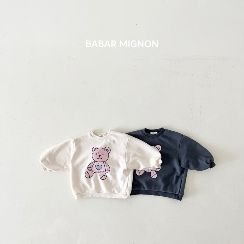 Babar Mignon - Korean Children Fashion - #kidsshorts - Bear Doll Sweatshirts - 12