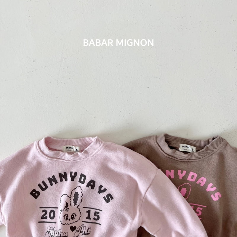 Babar Mignon - Korean Children Fashion - #kidsshorts - Bunny Crop Sweatshirts - 10