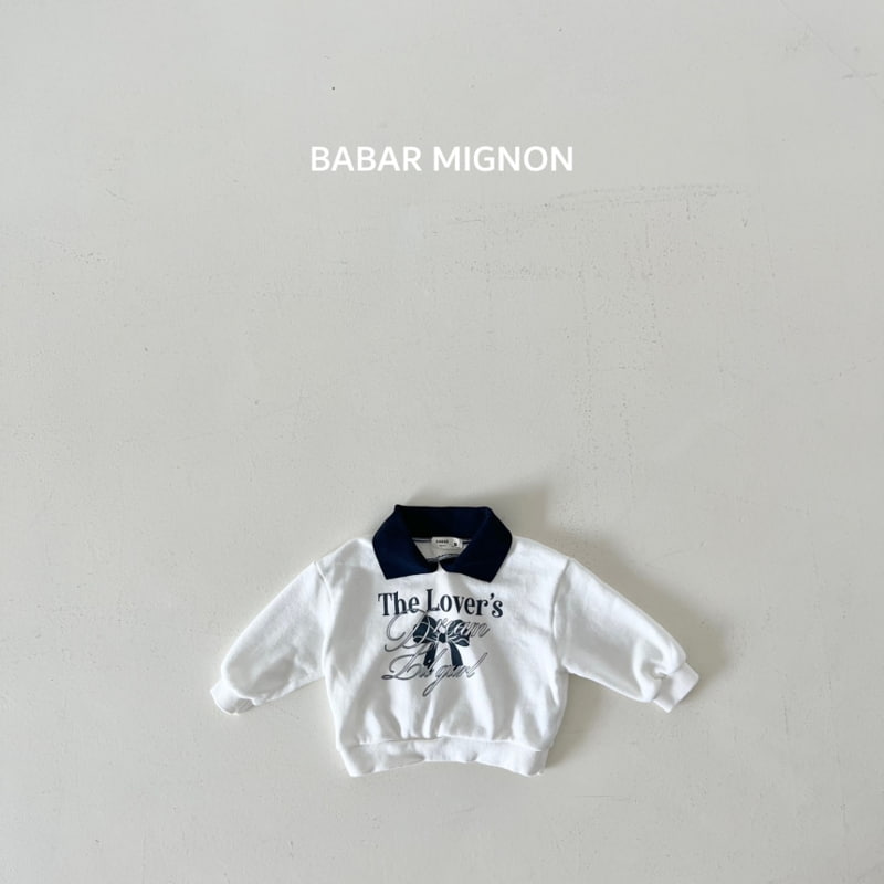 Babar Mignon - Korean Children Fashion - #fashionkids - Ribbon Collar Sweatshirts - 4