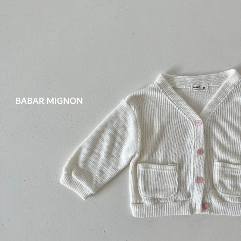 Babar Mignon - Korean Children Fashion - #kidsstore - Point Cardigan - 6