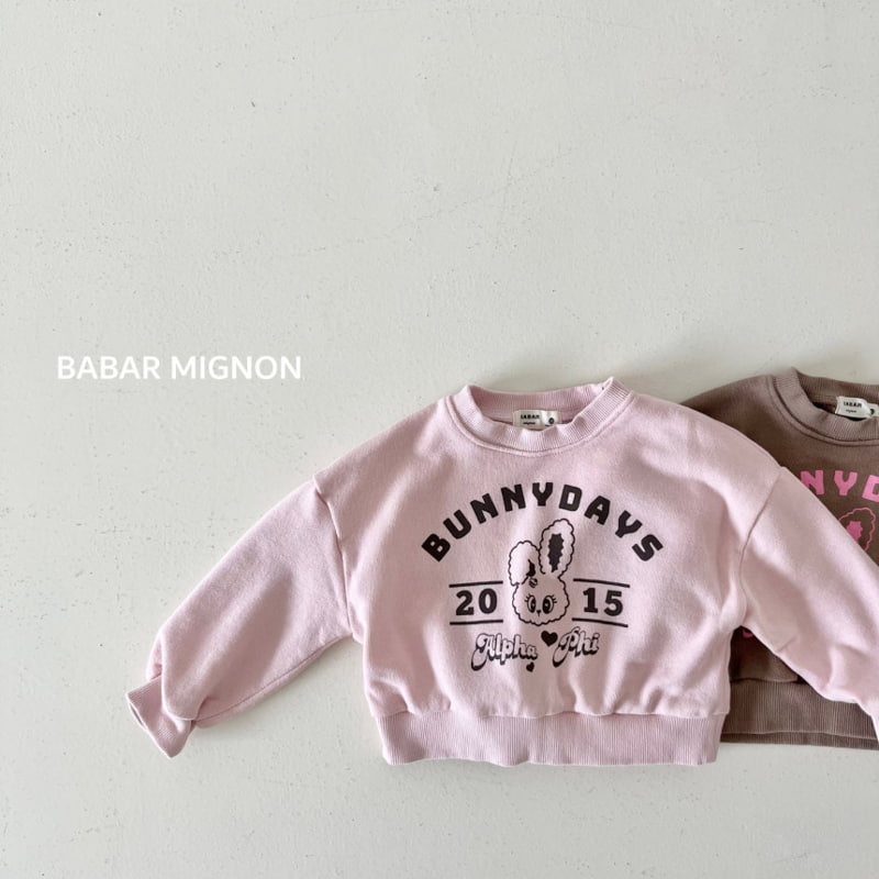 Babar Mignon - Korean Children Fashion - #kidzfashiontrend - Bunny Crop Sweatshirts - 12