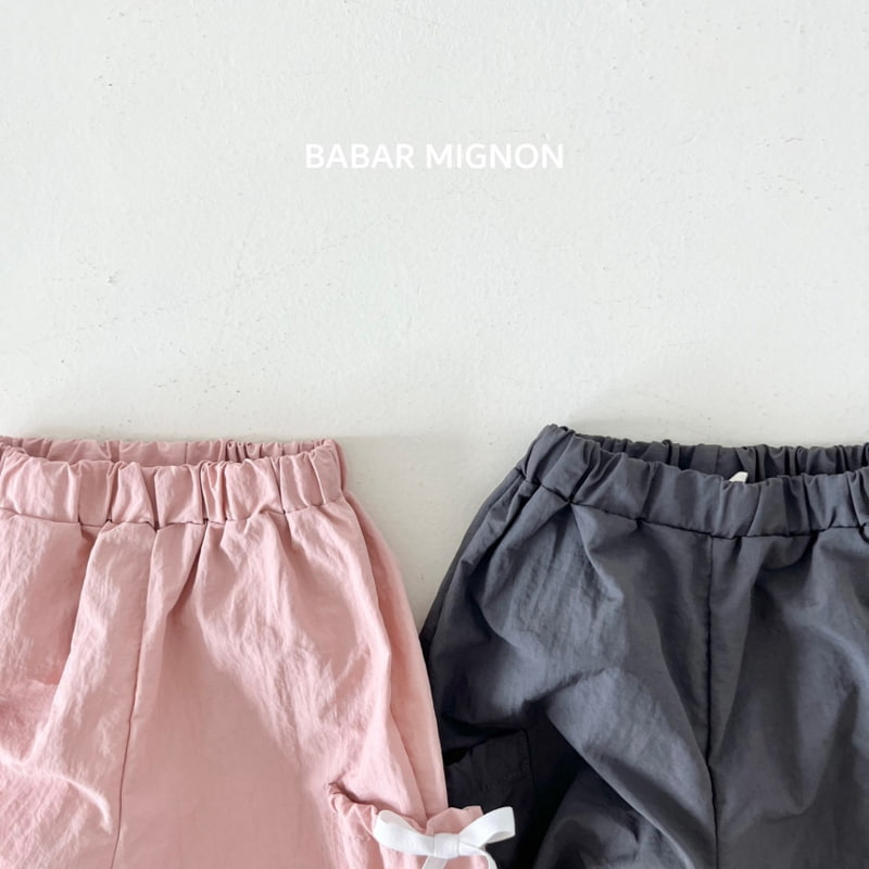 Babar Mignon - Korean Children Fashion - #kidzfashiontrend - Strap Point Jogger Pants - 5