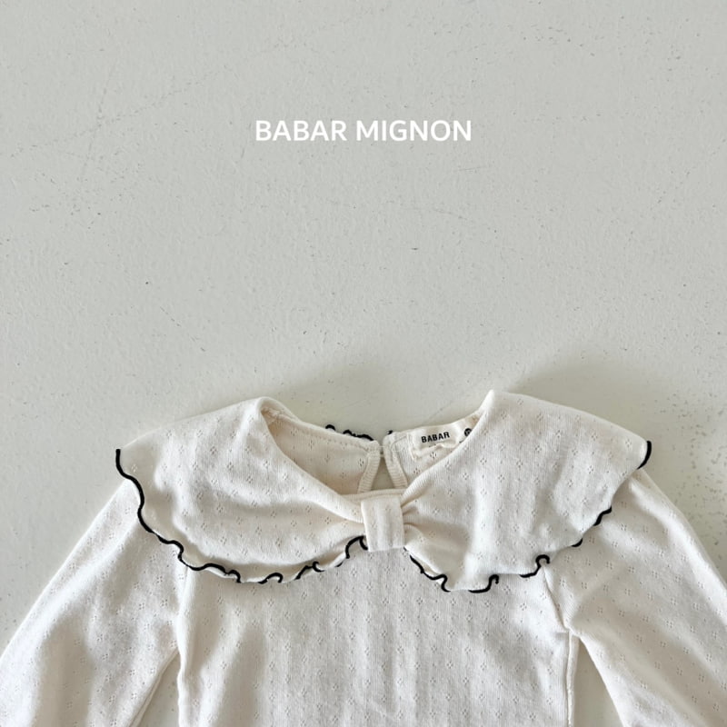 Babar Mignon - Korean Children Fashion - #kidsstore - Big Ribbon Tee - 4