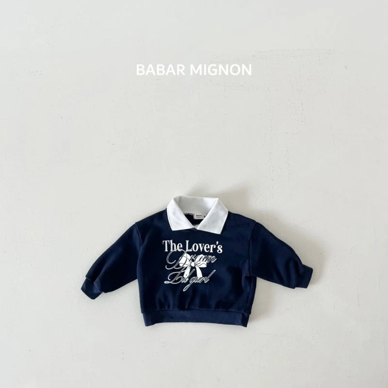 Babar Mignon - Korean Children Fashion - #littlefashionista - Ribbon Collar Sweatshirts - 8