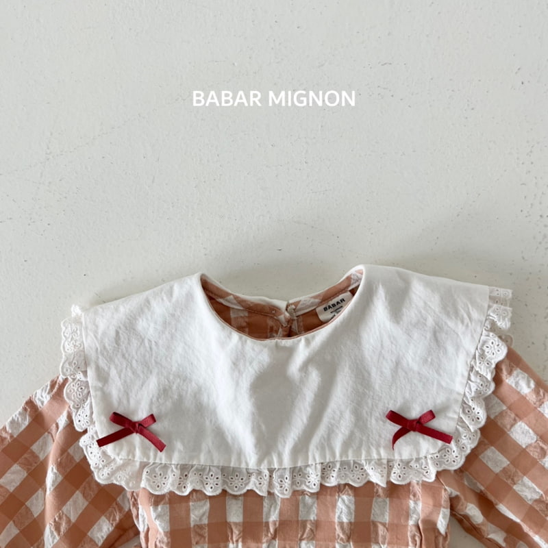 Babar Mignon - Korean Children Fashion - #littlefashionista - Big Collar Ribbon One-piece - 6