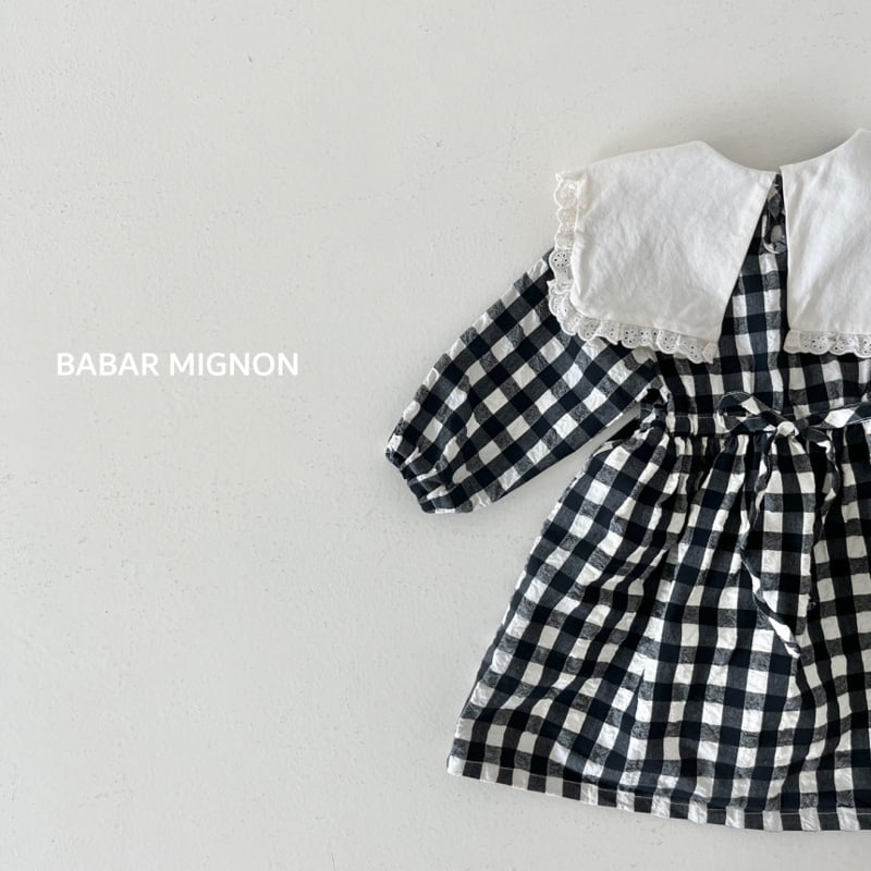 Babar Mignon - Korean Children Fashion - #magicofchildhood - Big Collar Ribbon One-piece - 7