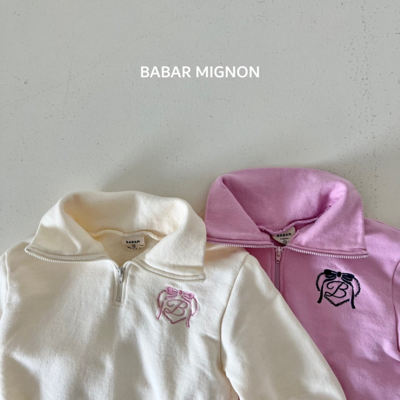 Babar Mignon - Korean Children Fashion - #minifashionista - Logo Heart Zip-up - 9